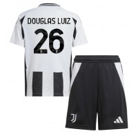 Fotbalové Dres Juventus Douglas Luiz #26 Dětské Domácí 2024-25 Krátký Rukáv (+ trenýrky)